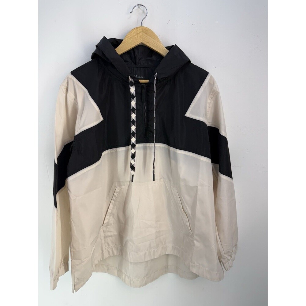 NEW SUSAN GRAVER SG WOMEN Sport Colorblocked Pullover Hooded Jacket - Picture 3 of 15